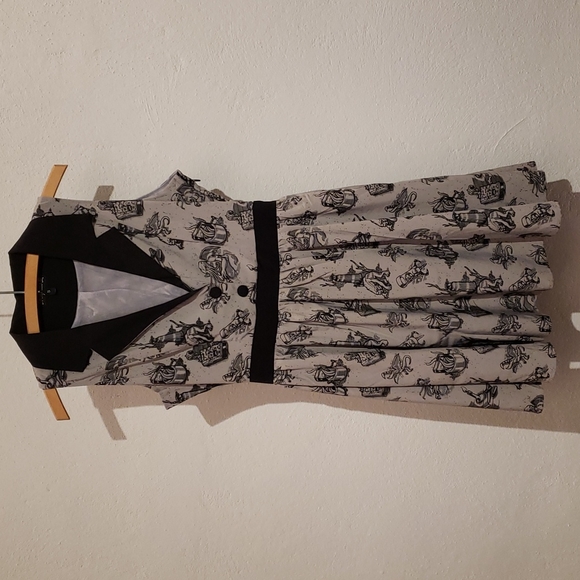 Sourpuss Love Crafty June Dress monster Halloween size small rockabilly - Picture 6 of 7